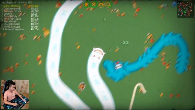 WormsZone.io Best Trolling Pro Never Mess With Tiny Snake Epic Worms Zone io Gameplay! #39 смотреть онлайн