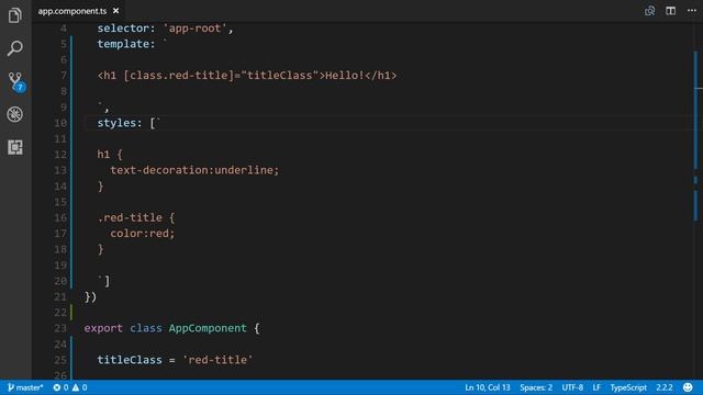 Angular 4 Class Binding смотреть онлайн