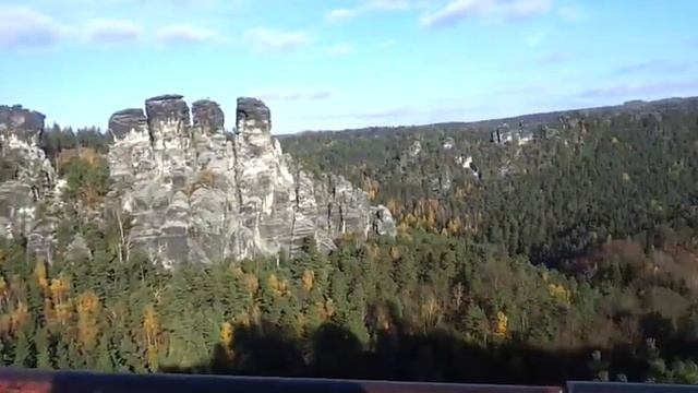 Скальное образование Бастай-национальный парк Саксонской Швейцарии смотреть онлайн