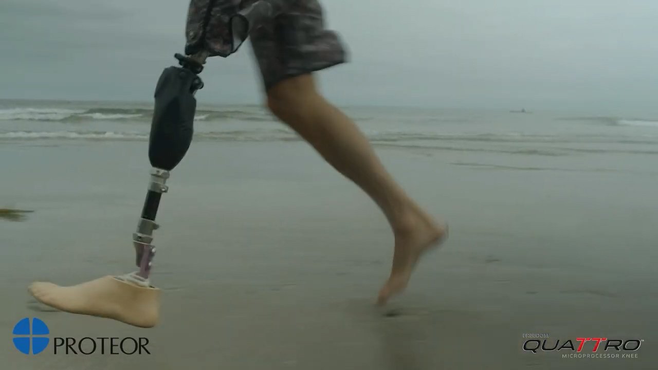 Микропроцессорное колено "PROTEOR Quattro" — безопасно для погружения в воду. смотреть онлайн