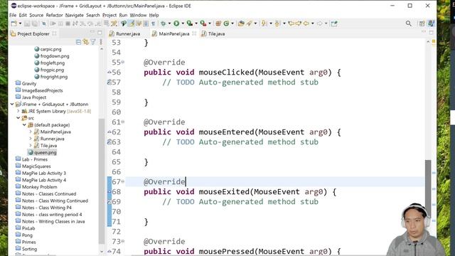 AP CSA JFrame + GridLayout + JButton Chess / Checker / Bejeweled смотреть онлайн
