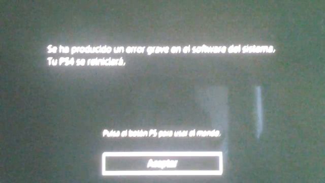 Ps4 error grave en el software del sistema ayuda a solucionarlo смотреть онлайн