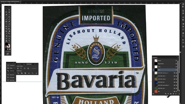 Adobe Illustrator Пивная этикетка изготовление оригинал-макета (часть №5) смотреть онлайн