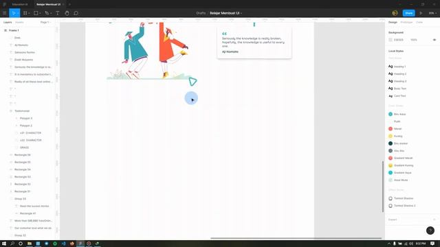 Tutorial Web Design untuk Online Course | FIGMA | FREE ASSET DOWNLOAD | PART 3 смотреть онлайн