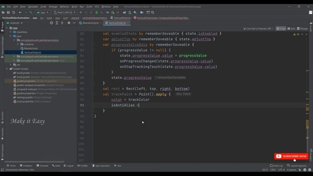 How to Implement Vertical Slider Animation in Jetpack Compose | Android | Kotlin | Make it Easy смотреть онлайн