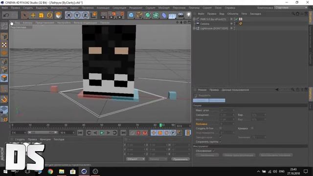 (#4) Как сделать 3D арт скина майнкрафт в Cinema 4D смотреть онлайн