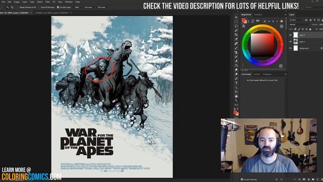 3 Color Theory Lessons in One Poster - Photoshop comic coloring tutorial смотреть онлайн