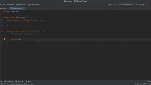 Remove Even Integers from an Array Java - Coding Interview Question смотреть онлайн