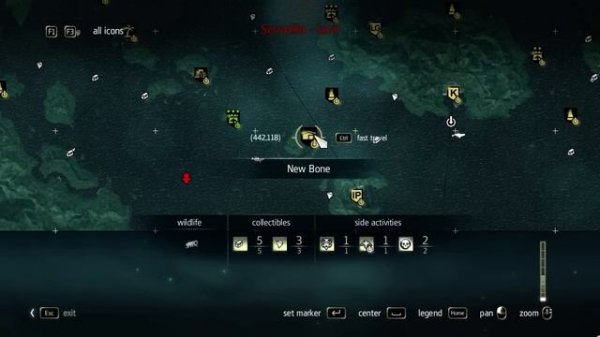 Assassins Creed IV Black Flag | treasure map 442, 118