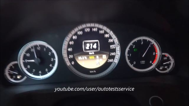 Mercedes E250 CDI T-Modell (wagon) W212 S212 0-100 0-200 0-238 Vmax Topspeed Flatout Test