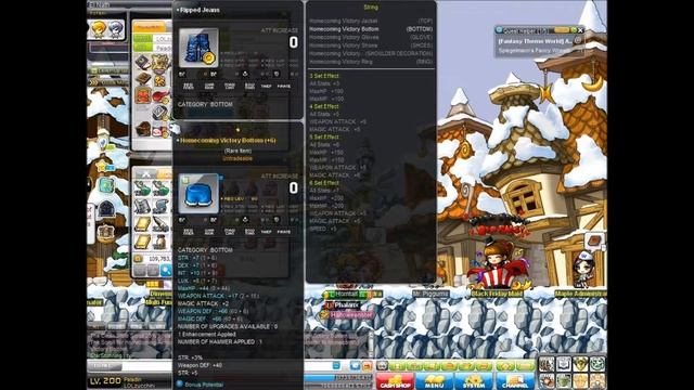 Maplestory Clean slate and 25% scroll on Homecoming Pants смотреть онлайн