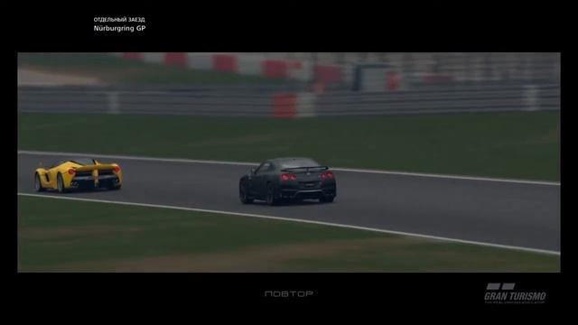 Nissan GTR, 1000 Л. С. Повтор гонки GT Sport смотреть онлайн