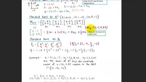 4.4 Coordinates and Basis