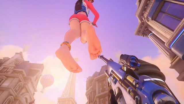D.Va Shows Exhibes Her Cute Barefeet - Overwatch