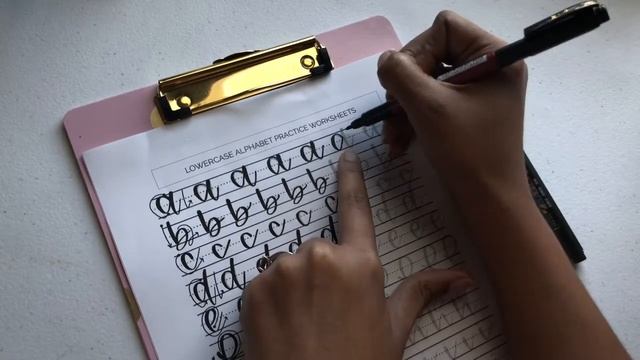 Lowercase Alphabet Practice - abc | Brush Lettering смотреть онлайн