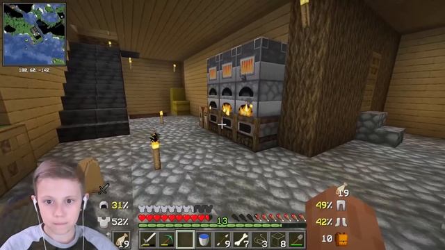 Выживание в МАЙНКРАФТЕ на сервере в МЕГА ГЛУБОКОЙ ПЕЩЕРЕ под водой - Даник и Minecraft смотреть онлайн