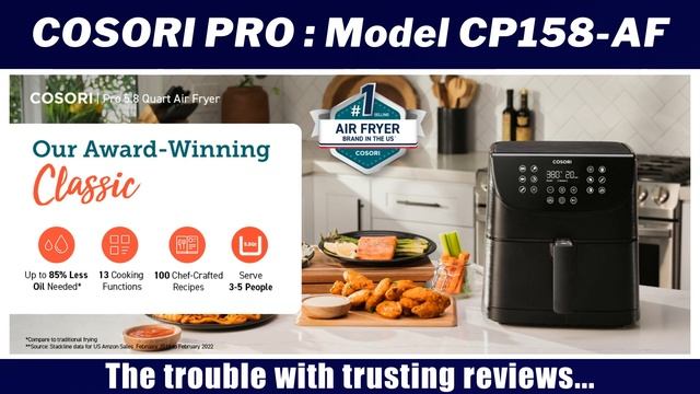 COSORI PRO AIR FRYER ? Fires & Meltdowns? (Pro CP158-AF vs Pro II CS358-AF Review) ᴴᴾᴿ смотреть онлайн