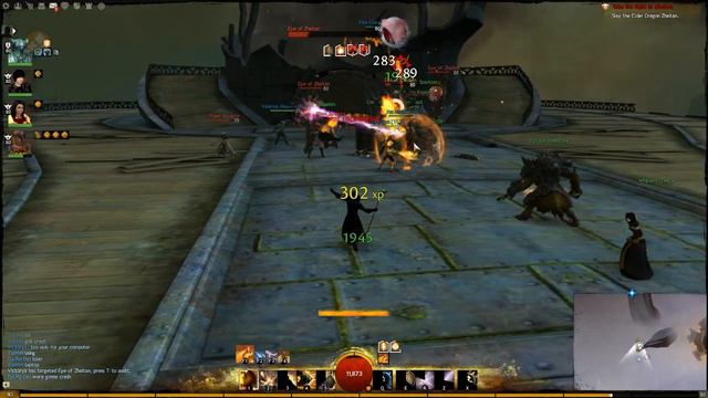 ★ Guild Wars 2 Elementalist Endgame Gameplay - Zhaitan Dragon - Last Boss - Arah Dungeon - PC HD смотреть онлайн