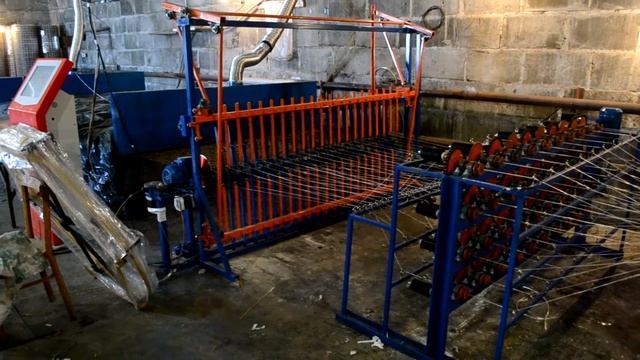 Первый запуск линии для производства стеклопластиковой сетки в рулонах шириной 2м смотреть онлайн