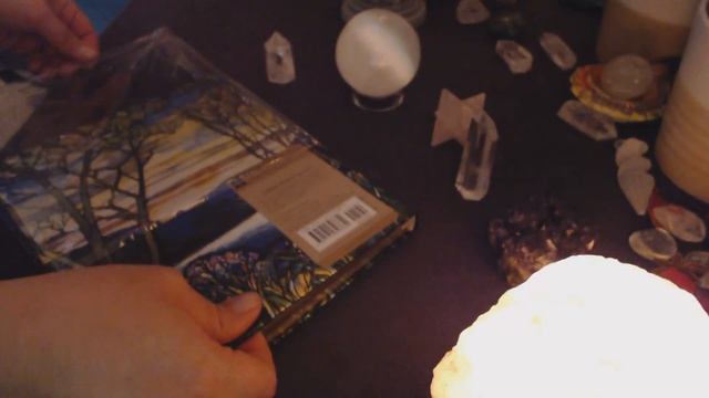 Tiffany Glass Journal Unwrapping with Selenite Wand ASMR смотреть онлайн