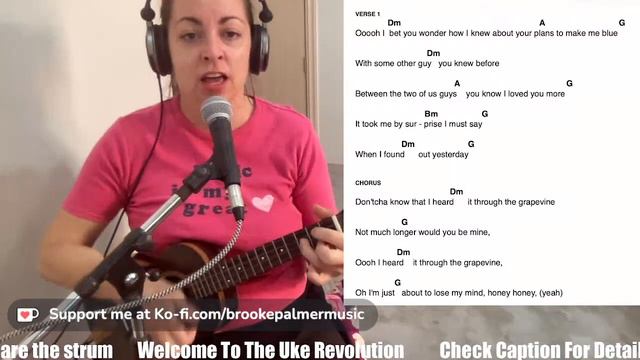 HEARD IT THROUGH THE GRAPEVINE Ukulele - Check Timestamps смотреть онлайн
