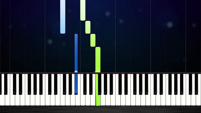 The Piano Duet (Tim Burton's Corpse Bride) SLOW EASY Piano Tutorial by PlutaX смотреть онлайн