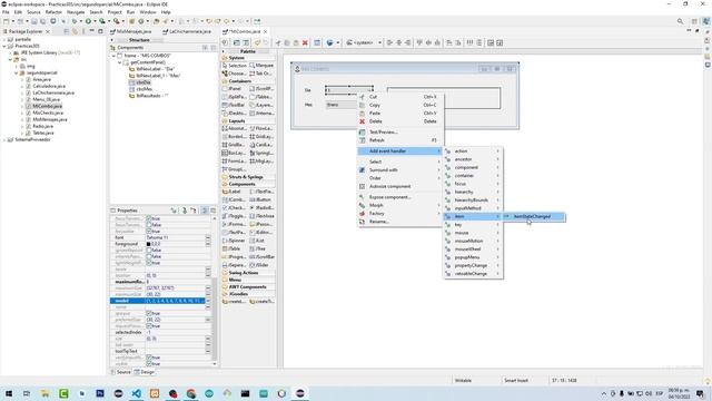 ✅ Ejercicio 09 Uso de Lista Desplegable JComboBox con Java en Eclipse JLabel смотреть онлайн