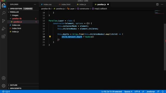 Создаём красивый параллакс-эффект | HTML, CSS, JS смотреть онлайн