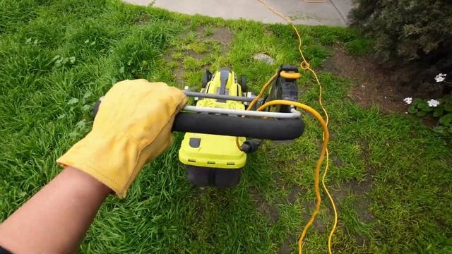 Updated Review of my Ryobi 13 11amp corded lawn mower смотреть онлайн