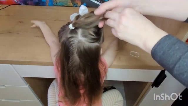 Прическа "Хвостики в косички" #прически #детскиепричёски #легкиепрически смотреть онлайн