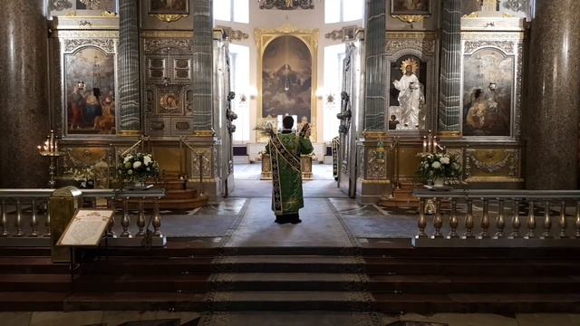 Божественная литургия в праздник Входа Господня во Иерусалим 12 апреля смотреть онлайн