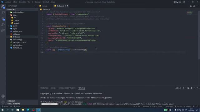 Next js y Firebase | Framework para React | Configuración de firebase #3 смотреть онлайн