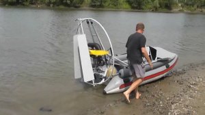 аэролодка Выдра320 запуск за винт