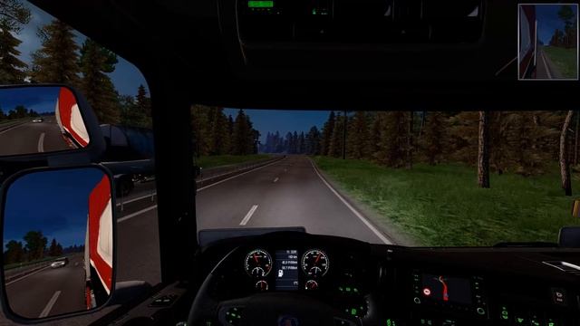 ETS 2 1.26 ProMods 2.15 Scania R520 Uppsala - Sundsvall смотреть онлайн