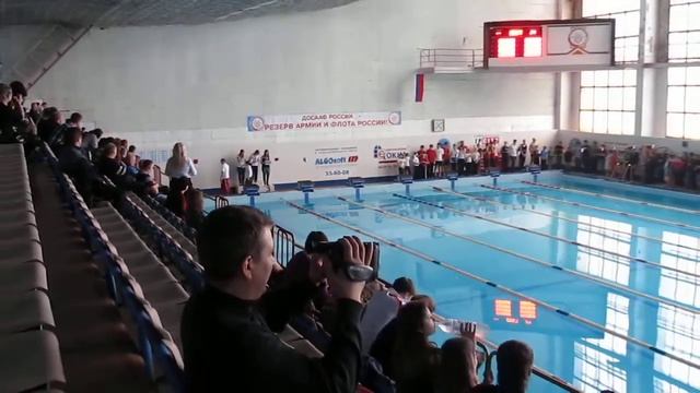 Соревнования по плаванию в Брянске 16.03.2011. Награждение. смотреть онлайн