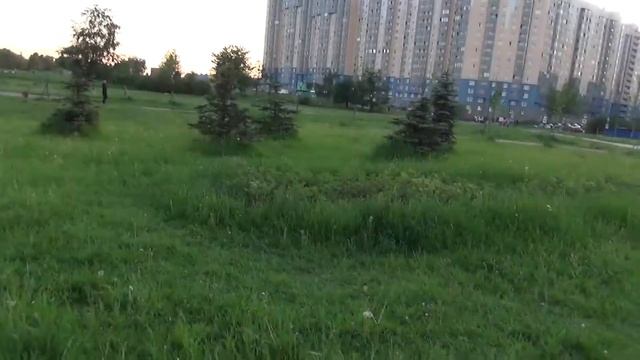 Катаюсь на велосипеде в парке с Чарликом.. смотреть онлайн