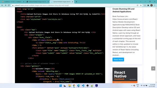 Upload Multiple Images And Store In Database Using PHP And MySQL смотреть онлайн