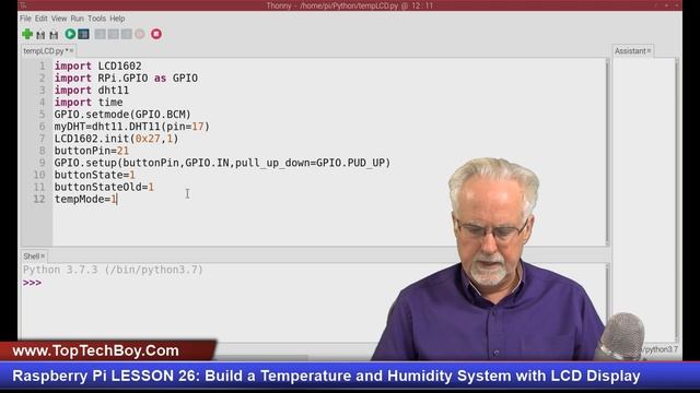 Raspberry Pi LESSON 26: Build a Temperature and Humidity System with LCD Display смотреть онлайн