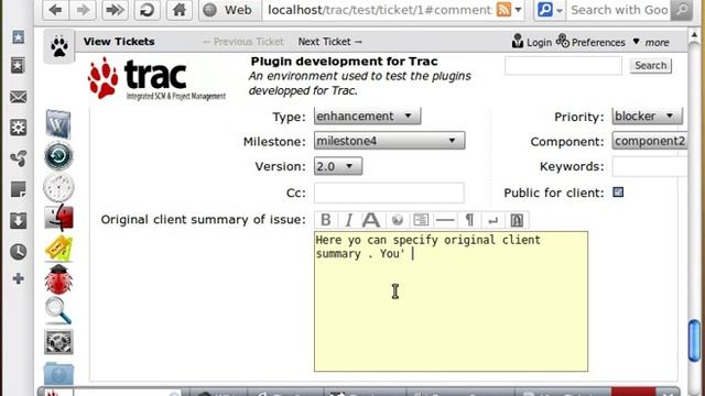 Trac Public Client Tickets plugin - Initial prototype смотреть онлайн