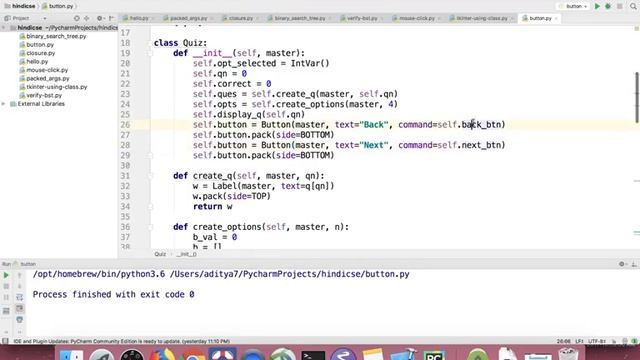 Python GUI: Creating a quiz app using tkinter in Hindi смотреть онлайн