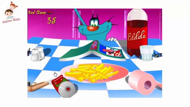 Best Games For Kids | Oggy and the Cockroaches Game смотреть онлайн