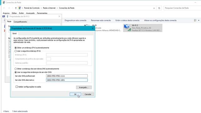 Configurando o DNS do CloudFlare 1.1.1.1 no PC. смотреть онлайн