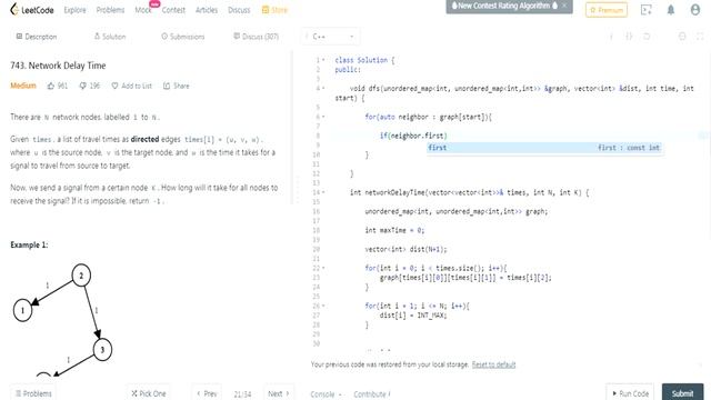 LeetCode : Network Delay Time смотреть онлайн