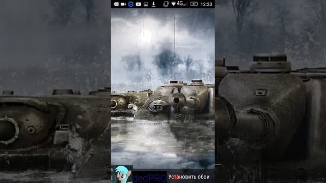 Обзор живых обоев на телофон, тема:World of Tanks. смотреть онлайн
