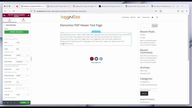 Navigative PDF Viewer Widget | Elementor PDF Viewer For WordPress Add-on | Documentation Part 8 смотреть онлайн