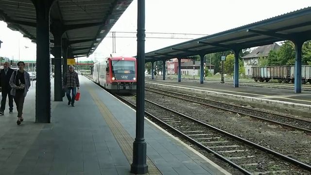 Stacja Piła Główna. Pociąg relacji Krzyż - Chojnice. смотреть онлайн