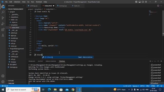 How to Link CSS & HTML Files in Django - Django Tutorial 4 смотреть онлайн