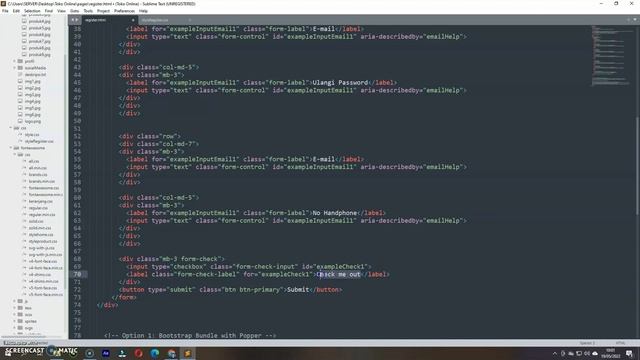 Membuat Website Toko Online dengan Bootstrap V5.0 I Part 8 Halaman Registrasi смотреть онлайн