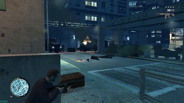 GTA 4 - Налет на оружейный магазин и перестрелки с полицией