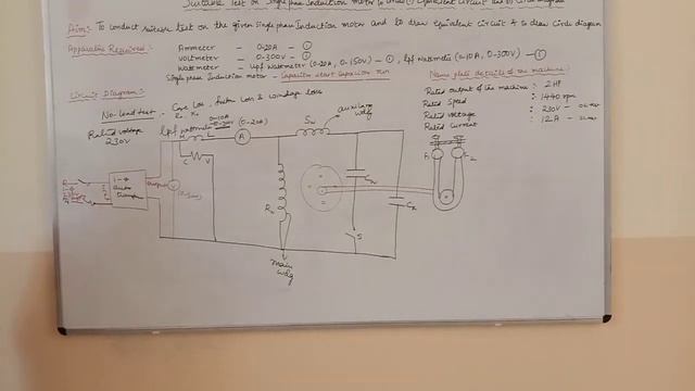 Expt.11:suitable test on single phase induction motor session -1 смотреть онлайн